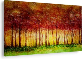 Tablou - Pictura pădurii cu frunziș (90x60 cm)