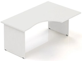 Masa ergonomica Visio 160 x 100 cm, dreapta, alb