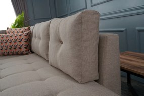 Canapea extensibilă de colț Manama Corner Sofa Bed Left - Cream