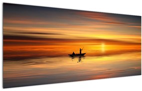 Tablou - cu barca  (120x50 cm), în 40 de alte dimensiuni noi