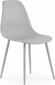 Set de gradina OSAKA SIRVON - 2 scaune si masa rotunda, gri deschis