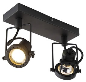 Spot inteligent negru inclusiv 2 Wifi GU10 - Suplux