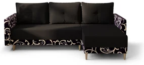 Colțar Glimmer L (Negru + multicolor) (D). 1061997