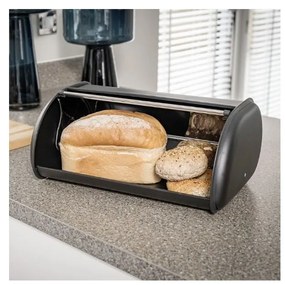 Suport pâine Addis Bread Bin, negru