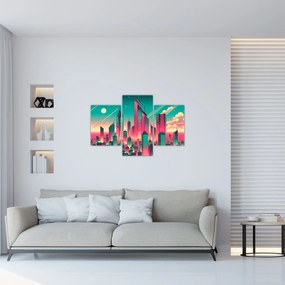 Tablou – Metropolă în stil pop-art (90x60 cm)