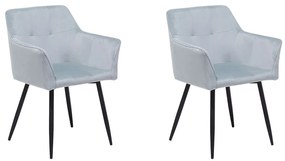 Set 2 buc. scaune pentru sufragerie Jardim (gri deschis). 1009948