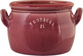 Ghiveci din ceramică glazurată manual 2L burgundy, „Brobacka"