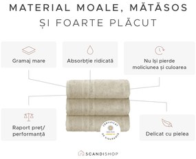 Prosop de corp Confort Maxi crem 100 x 200 cm, 100% bumbac