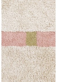 Covor roz/crem lavabil/țesut manual din bumbac 200x300 cm Lanes Vintage Nude – Lorena Canals