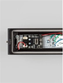 Aplica exterior neagra liniara 38cm IP65 LED CCT PRISMATIC