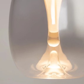 Pendul LED design decorativ Splash auriu/gri