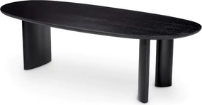 Masa dining moderna design LUX Lindner negru 259x109cm