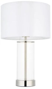 Endon 102674 - Lampă de birou cu dimmer LESSINA 1xE27/10W/230V crom lucios/alb