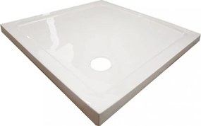 Cădiță de duș acrilică joasă, pătrată, Modena Slim, 90x90x5,5 cm