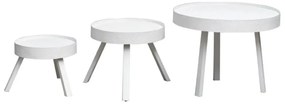 Set 3 masute laterale din metal, Zahara