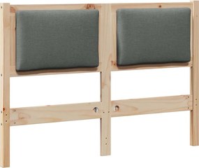 vidaXL Tăblie cap Altele Maro 135 cm Lemn masiv de pin