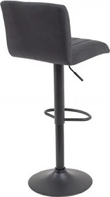 Set de 2 scaune de bar tapitate cu microfibra, Portland gri vintage A-38457 VC