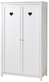 Set Mobilier Cameră Copii AMORI, 3 Piese, Pat cu Baldachin, Alb/Roz – Vipack