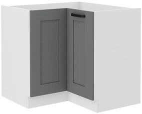 Dulap inferior de bucătărie de colț Lucid 89 x 89 DN 1F BB (dustgrey + alb). 1045533