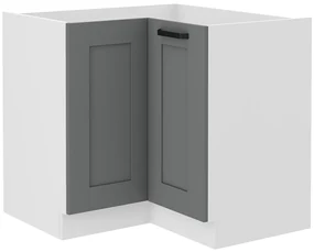 Dulap inferior de bucătărie de colț Lucid 89 x 89 DN 1F BB (dustgrey + alb). 1045533