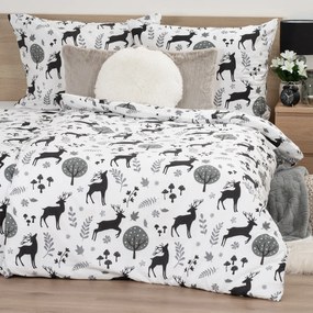 Lenjerie de pat din flanel 4Home Autumn Forest, 140 x 200 cm, 70 x 90 cm