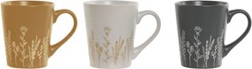 Cană din ceramică cu motiv botanic în relief, 360 ml, disponibilă în 3 culori, „Botanical Mug"