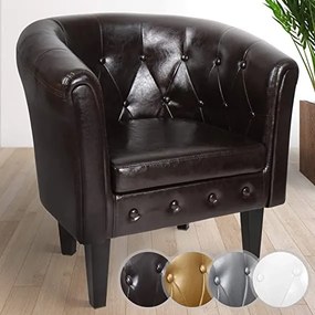 Fotoliu Chesterfield, 58 x 71 x 70 cm, maro