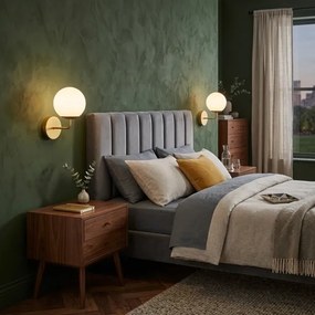 Brilagi - Lampă de perete MALIVA 1xE14/15W/230V aurie/albă