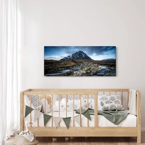 Tablou cu munții și tigrul (120x50 cm)