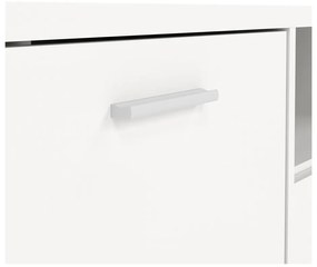 Comodă TV albă 147x38 cm Media – Tvilum