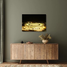 Tablou pe sticlă - stadion de fotbal (70x50 cm)