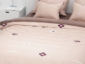 Lenjerie de pat bumbac Kacey crem din 6 piese