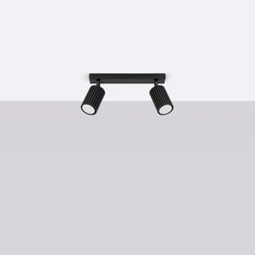 Spot Sollux SL.1580 KARBON 2xGU10/10W/230V negru