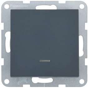 Intrerupator simplu Karre Plus 55, 1 modul, incastrat, 250V 10AX, Soft Touch, Night
