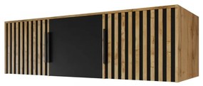 Suprastructură dulap Lenona Lux D3 (Stejar wotan + Negru) . 1104482