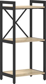 vidaXL Raft pentru cărți Stejar Sonoma 40 x 30 x 85 cm Lemn compozit