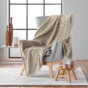 Pătură taupe din microflanel 125x150 cm Mini Frosty – douceur d'intérieur