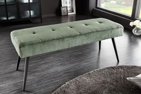 Bancheta tapitata design modern Boutique 100cm, verde