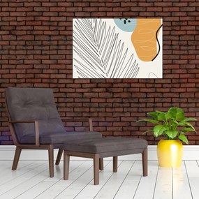 Tablou - Ilustrație de frunze (90x60 cm)