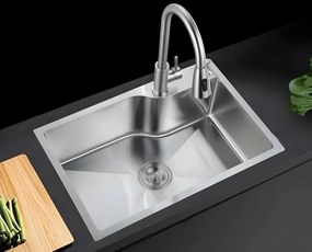 Chiuveta Bucatarie Profesionala , Inox, GW INOX SATIN, 75X45 CM