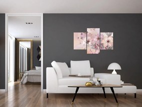 Tablou - Colaj de artă cu fluturi (90x60 cm)