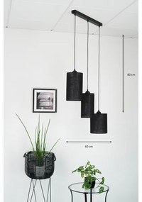 Brilagi - Lustr TUBES 3xE27/15W/230V negru pe cablu