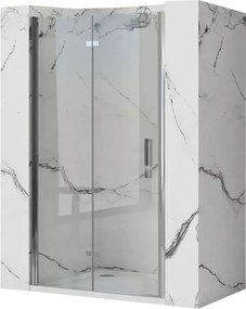 Usa de nisa pliabila Rea Molier 80 cm sticla 6 mm + profil magnetic crom