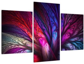Tabloul abstract cu copacul (90x60 cm)