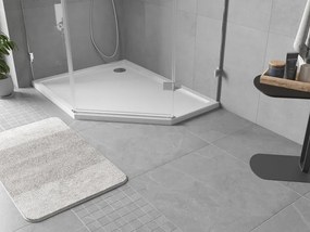 Mexen Flow cadă de duș pentagonală slim stânga 100 x 80 cm, alb lucios - 46P108010L