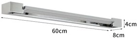 Brilagi-LED Oglindă iluminată pentru baie AQUA LINE LED/18W/230V 60 cm IP44 crom lucios