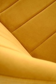 Scaun K538 velvet mustariu H85 cm