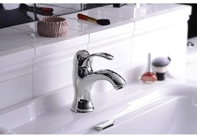 Baterie argintie pentru chiuvetă înaltă Kirké – Sapho