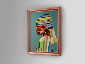 Tablou decorativ Joven con perla POP, 84x104cm