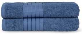 Prosoape albastre 2 buc. din bumbac din frotir 70x140 cm – Good Morning